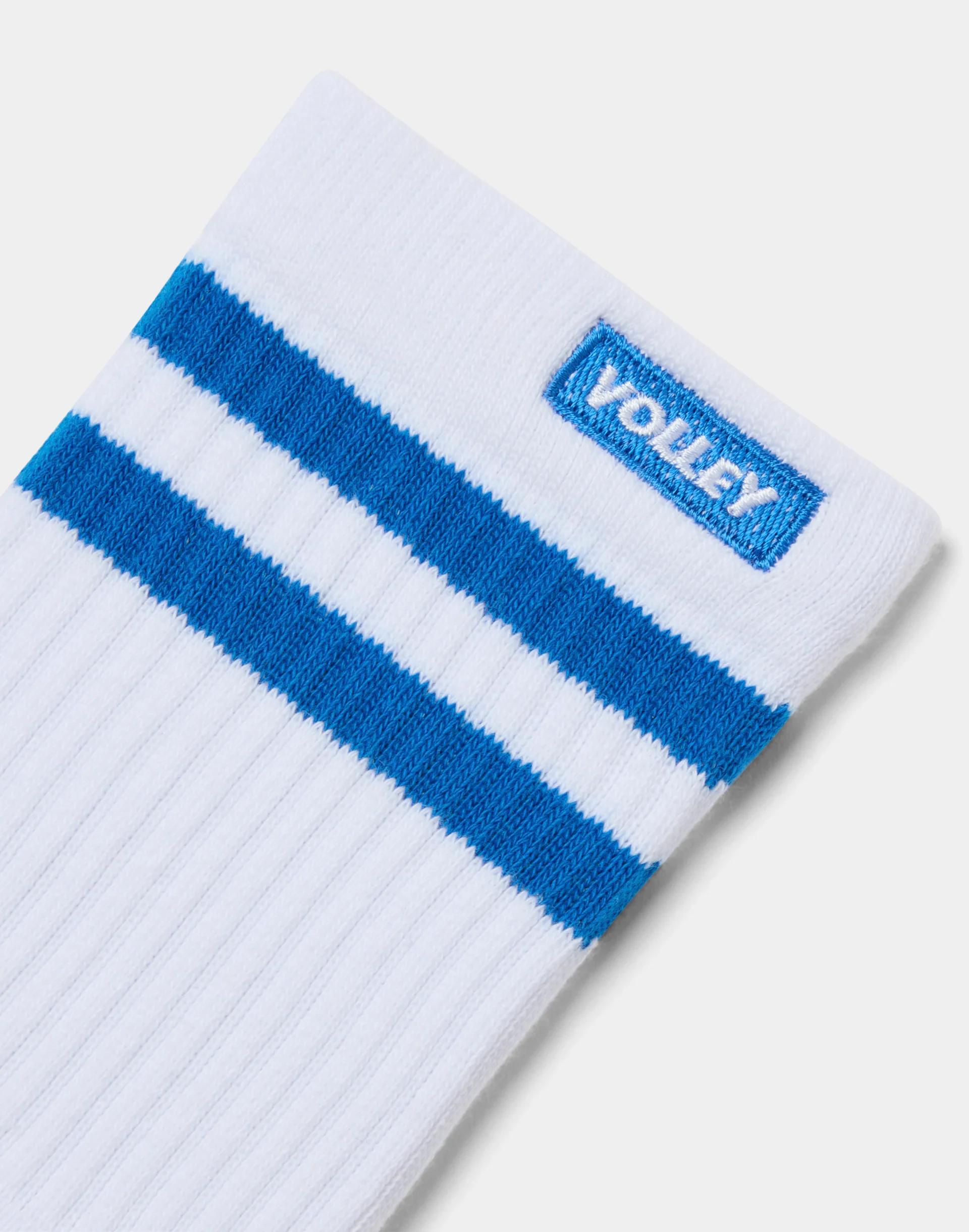 Volley Mid Sock White/Blue - Image 3