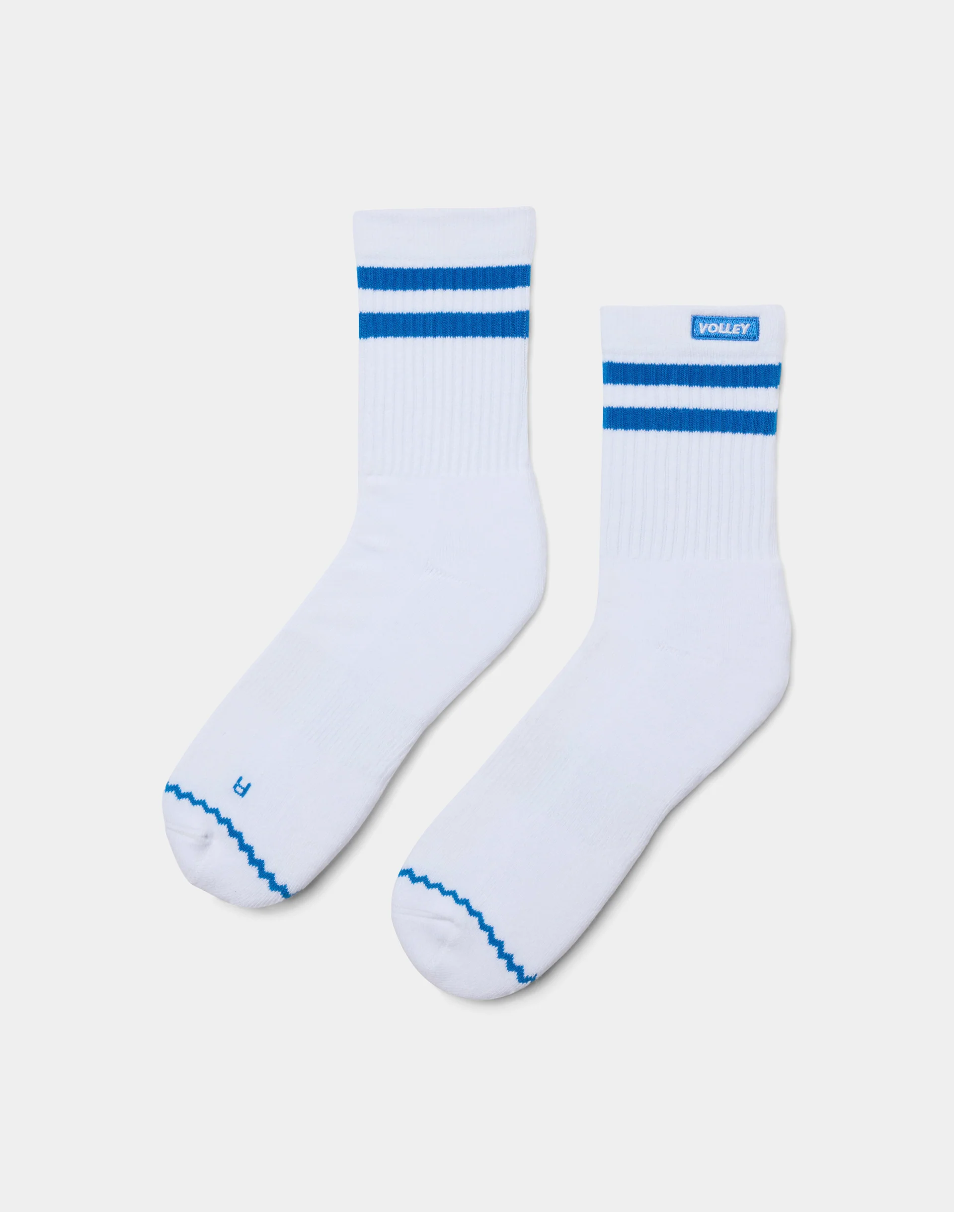 Volley Mid Sock White/Blue - Image 4
