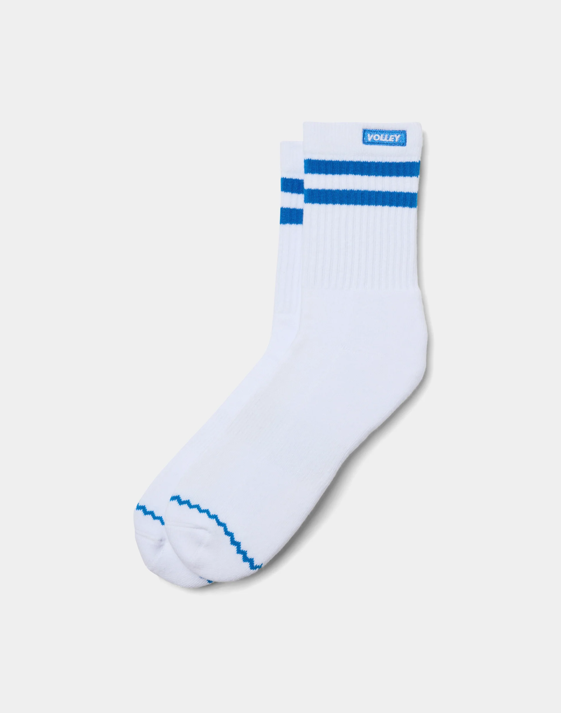 Volley Mid Sock White/Blue - Image 5