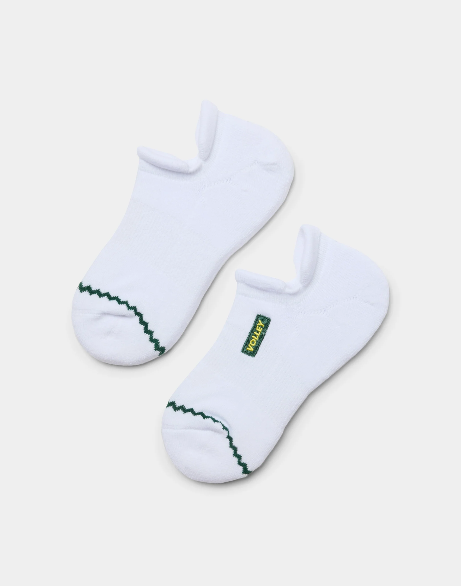 Volley No-Show Sock White/Green/Gold - Image 4